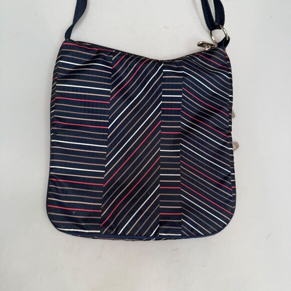 Le SportSac Women's Angle Lines Patter Multicolor Crossbody Shoulder Bag - Picture 5 of 16